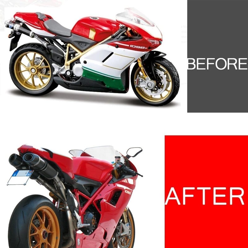 janice Rear Short Tail Tidy Fender Eliminator LED Turn Signal Compatible with 1098 848 1198/848 2008 2009 2010/848 EVO 2011 2012 2013/1098 2007 2008/1198 2009 2010 2011 (Clear) - Image 3